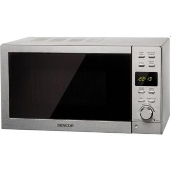 Sencor SMW6022 Mikrohullámú sütő, 20L, 800W, 8 fokozat, Időzítő, Ezüst kép