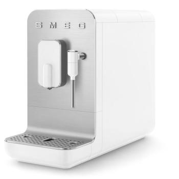 Smeg BCC12WHMEU automata kávéfőző tejhabosítóval matt fehér kép