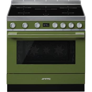 Smeg CPF9IPOG Portofino indukciós tűzhely olivazöld 90cm kép