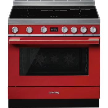 Smeg CPF9IPR Portofino indukciós tűzhely piros 90cm kép