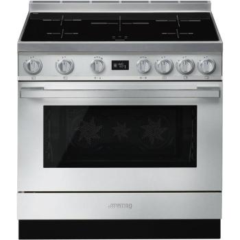 Smeg CPF9IPX Portofino indukciós tűzhely inox 90cm kép