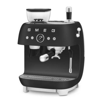 Smeg EGF03BLMEU őrlővel kombinált espresso kávéfőző retro matt fekete kép