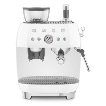 Smeg EGF03WHEU őrlővel kombinált espresso kávéfőző retro fehér kép