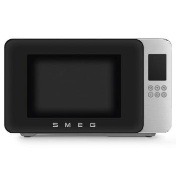 Smeg MOC01BLMEU szabadonálló mikrohullámú sütő Collezione 29L matt fekete kép