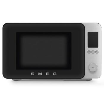 Smeg MOC02BLMEU szabadonálló kombi mikrohullámú sütő Collezione 27L matt fekete kép