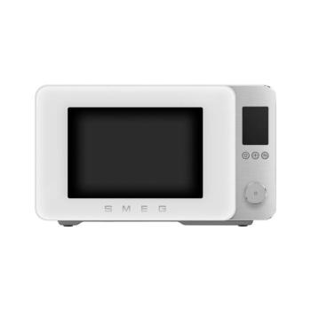 Smeg MOC02WHMEU szabadonálló kombi mikrohullámú sütő Collezione 27L matt fehér kép