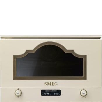 Smeg MP722PO Cortina beépíthető mikrohullámú sütő bézs/bronz kép