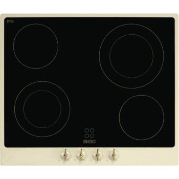 Smeg P864PO Coloniale beépíthető üvegkerámia főzőlap bézs/bronz 60cm kép