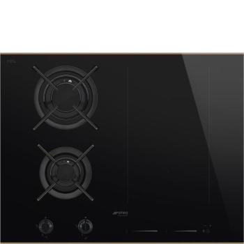 Smeg PM6643R Dolce Stil Novo kombinált főzőlap gáz-indukciós üvegkerámia 65cm kép