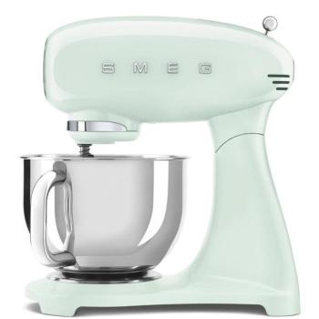 Smeg SMF05PGEU retro konyhai robotgép világoszöld test és talp kép