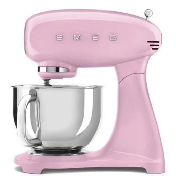 Smeg SMF05PKEU retro konyhai robotgép rózsaszín test és talp kép