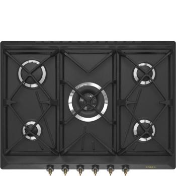 Smeg SRV876AOGH Coloniale beépíthető gázlap antracit/bronz 70cm kép