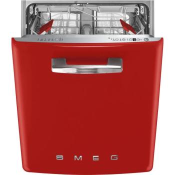 Smeg STFABRD3 beépíthető mosogatógép piros 60cm 50-es évek stílusa kép