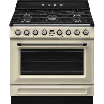 Smeg TR90GMP tűzhely Victoria design 90cm 1 sütőtér gázlap bézs kép