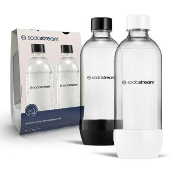 Sodastream Jet Palack (mosogatógépben mosható), fekete/fehér, 2×1 l kép