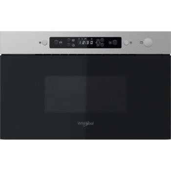 Whirlpool MBNA910X beépíthető mikrohullámú sütő inox 22L 38cm kép