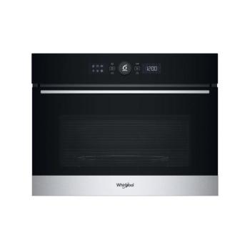 Whirlpool WMW57DHMX beépíthető Kombi mikrohullámú sütő fekete/acél 45cm kép
