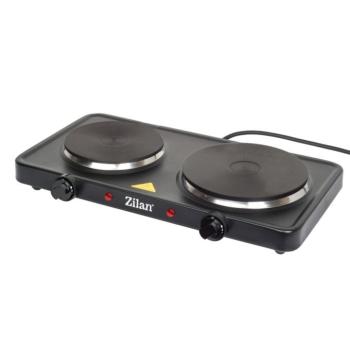 Zilan ZLN2181 elektromos főzőlap, 2500 W, 2 főzőlap, 2 db hőmérséklet szabályozó, fekete kép