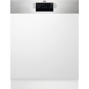 AEG FES5368XZM Beépíthető mosogatógép, 13 teríték,9.9 L,8 prog.,42 dB,D,Alsó evőeszk.,60 cm,Digit.kijelző, Autom.ajtónyit. kép