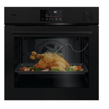 AEG NBH6X53KSE SenseCook/SteamCrisp 6000 sütő pirolítikus fekete kép