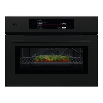AEG NKK9N821T ProAssist CombiQuick 9000 beépíthető kompakt sütő matt fekete 45cm kép