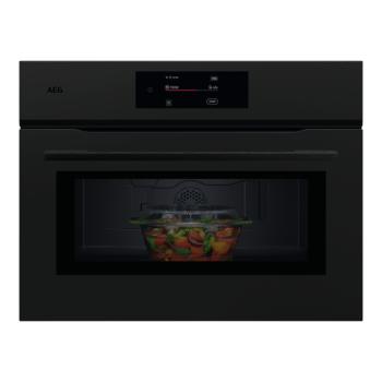 AEG NKM7N721T MealAssist 7000 kompakt sütő mikrohullámmal matt fekete 45cm kép