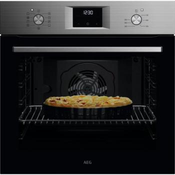 AEG OA5AB21SM Beépithető SteamBake 5000 gőzsütő ,72 L,Teleszkópos sütősín,Pirolitikus kép