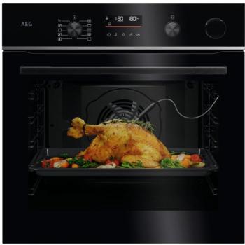 AEG TR6PB531SB Beépíthető gőzSütő, 6000 sütő , 72 L,Teleszkópos sütősín,Pirolitikus, WIFI kép