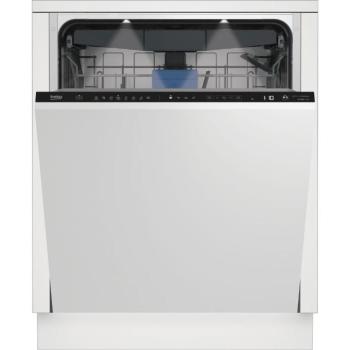 Beko BDIN38550C Beépíthető mosogatógép, 15 teríték,9.9L,8 prog.,40 dB,b,Felső evőeszk.,60 cm,Digit.kijelző, Autom.ajtónyit. kép