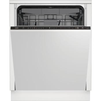 Beko BDIN38643C Beépíthető mosogatógép, 16 teríték,9.5L,8 prog.,44 dB,C,Felső evőeszk.,60 cm,Digit.kijelző, Autom.ajtónyit. kép
