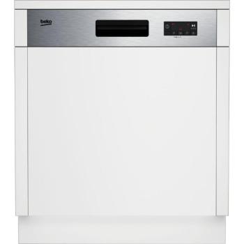 Beko BDSN153E3X Beépíthető mosogatógép, 13 teríték,12.9 L,5 prog.,48 dB,D,Alsó evőeszk.,60 cm,Digit.kijelző nélk., Autom.ajtónyit.nélk. kép