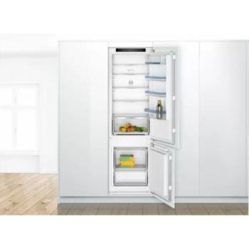 Bosch KIV87VFE0 Beépíthető Alulfagyasztós hűtőszekrény, E,200L/70L,Nofrost nélkül,35 dB,Szél: 54.1 cm,Mag: 177.2 cm,Mély: 54.8 cm kép