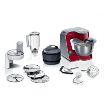 Bosch MUM5X720 konyhai robotgép beépített mérleggel 3,9L 1000W vörös/ezüst kép