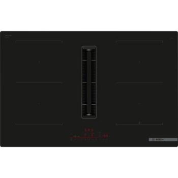 Bosch PVQ811H26E Beépíthető Indukciós főzőlap beépített páraelszívóval Keret nélküli,7400 W,Érintőszenzoros,Gyerekzár,2 vagy 3 fázisra köthető kép
