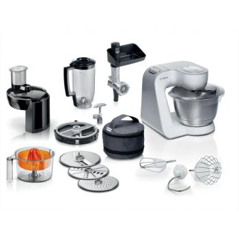 Bosch Serie 4, Konyhai robotgép, MUM 5, 1000 W, Fehér, Ezüst, MUM58251 kép