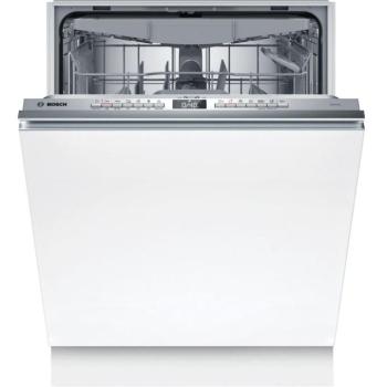 Bosch SMV4EVX04E Beépíthető mosogatógép, bútorlap nélkül 13 teríték, 7 L fogyasztás, 6 program, 46 db zajszint, D energiaosztály, Felső evőeszköztartó tálca, 60 cm, Digit. kijelző