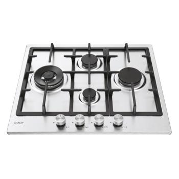 Candy CHG6D4WTX beépíthető gázfőzőlap, 4 főzőzóna, Candy Cook 800, Inox kép