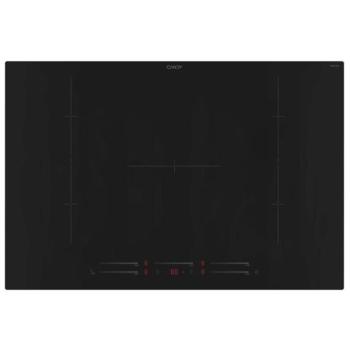 Candy CIF854MCBB Beépíthető főzőlap 77cm, 5 főzőzóna, Fekete kép