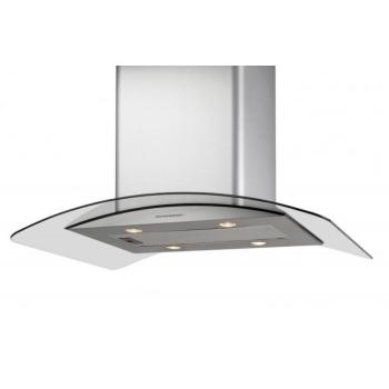 Cata ISLA GAMMA GLASS/X LED Sziget páraelszívó LED világítás 1 db motor,1200 m3/h,50-65 dB,90 cm széles,A kép