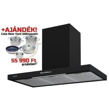 Cata SYGMA 9010 BK páraelszívó fekete 90cm + Cata NEW YORK edényszett kép