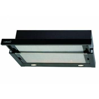 Cata TF-2003/60 LED BLACK GLASS Beépíthető Kihúzható páraelszívó LED világítás 1 db motor, 340 m3/h, 46-57 dB zajszint, 60 cm széles, C Energiaosztály kép