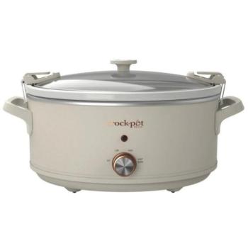 CrockPot lassúfőző, 9,5 l, bézs, manuális kép