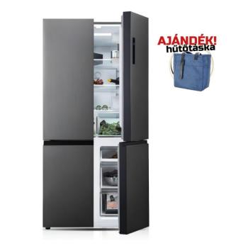DAVOLINE Négyajtós hűtőszekrény D4SS-608D IX Inox kép