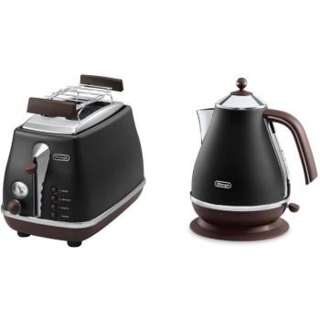 De'Longhi Icona Vintage Reggeliző kollekció - fekete (KBOV2001.BK & CTOV2103.BK) kép