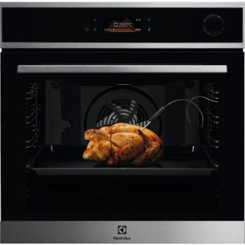 Electrolux EOC8P39WX SteamCrisp beépíthető gőzsütő, maghőmérő, pirolitikus tisztítás kép
