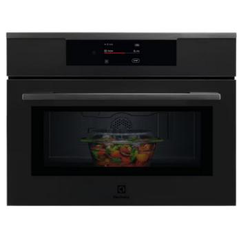 Electrolux KVM9E2XT mikrohullámú sütő grill funkcióval matt fekete 45cm kép
