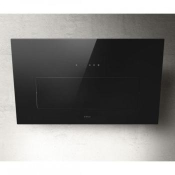 Elica BLOOM BL/A/85 fekete üveg Fali páraelszívó LED világítás 1 db motor,750 m3/h,85 cm széles,A, kép