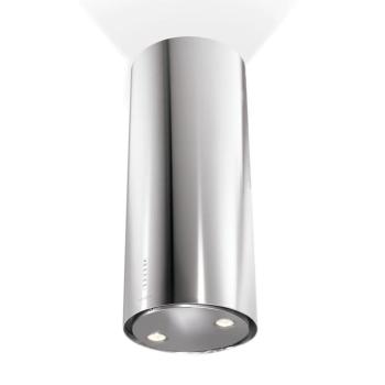 Faber Cylindra Isola EV8 X A37 Sziget páraelszívó LED világítás 1 db motor, 660 m3/h, 46-68 dB zajszint, 37 cm széles, B Energiaosztály kép