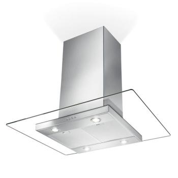 Faber Glassy Isola/SP EV8 X/V NS A90 Sziget páraelszívó LED világítás 1 db motor, 700 m3/h, 52-70 dB zajszint, 90 cm széles, B Energiaosztály kép