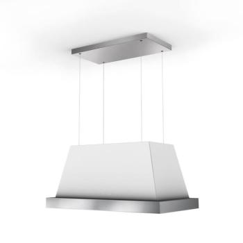 Faber Thea Isola EV8 WH Matt F80 SC Sziget páraelszívó LED világítás 1 db motor, 740 m3/h, 49-67 dB zajszint, 80 cm széles, B Energiaosztály kép